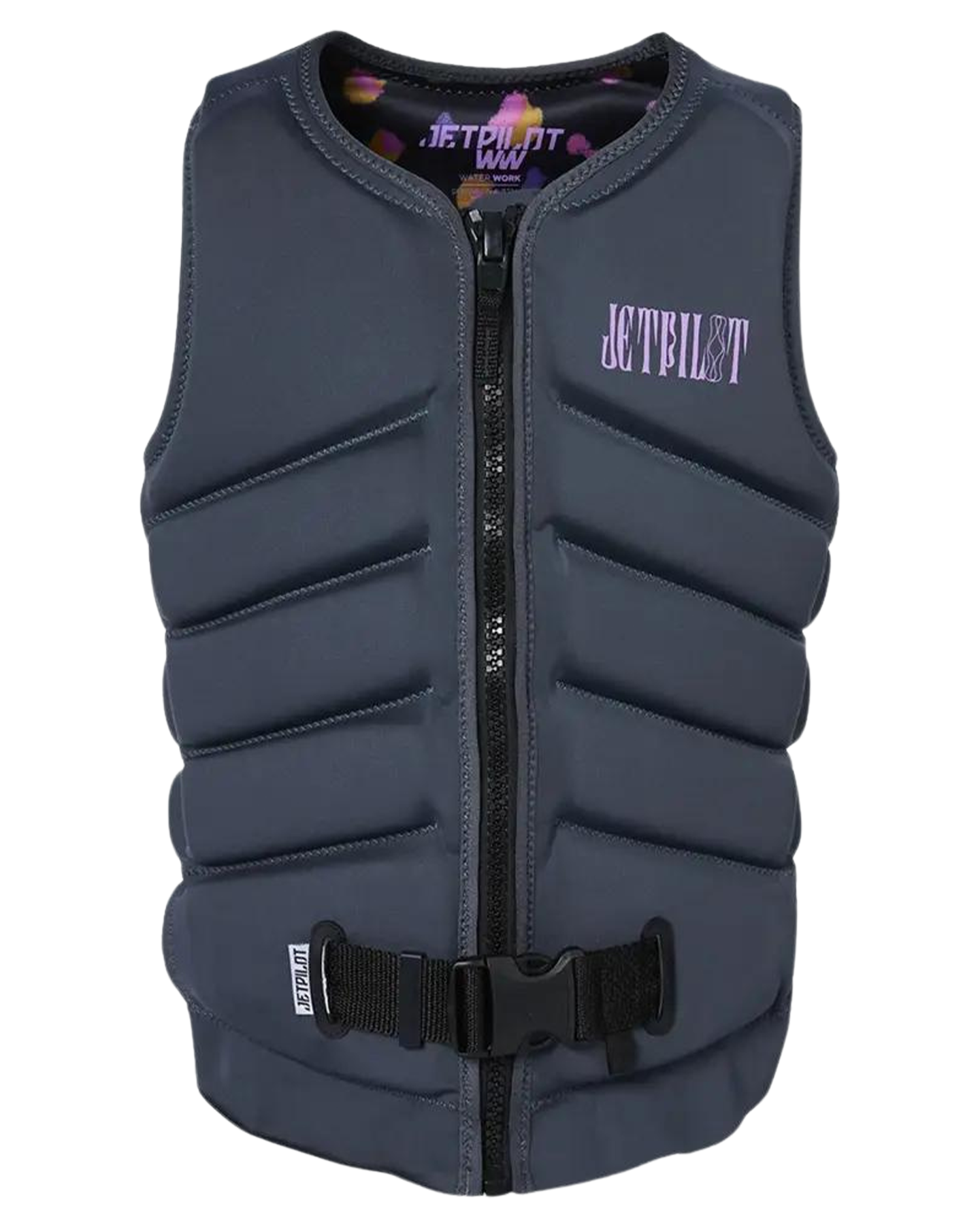 Jetpilot X1 F/E Ladies Neo Vest - Sina - Charcoal - 2023 Life Jackets - Trojan Wake Ski Snow