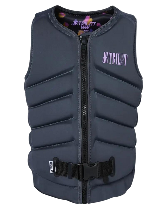 Jetpilot X1 F/E Ladies Neo Vest - Sina - Charcoal Life Jackets - Trojan Wake Ski Snow