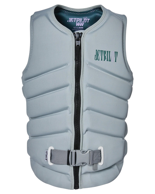 Jetpilot X1 F/E Ladies Neo Vest - Sina - Light Grey - 2023 Life Jackets - Trojan Wake Ski Snow