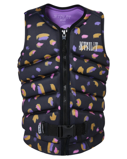 Jetpilot X1 F/E Ladies Neo Vest - Sina - Purple - 2023 Life Jackets - Trojan Wake Ski Snow