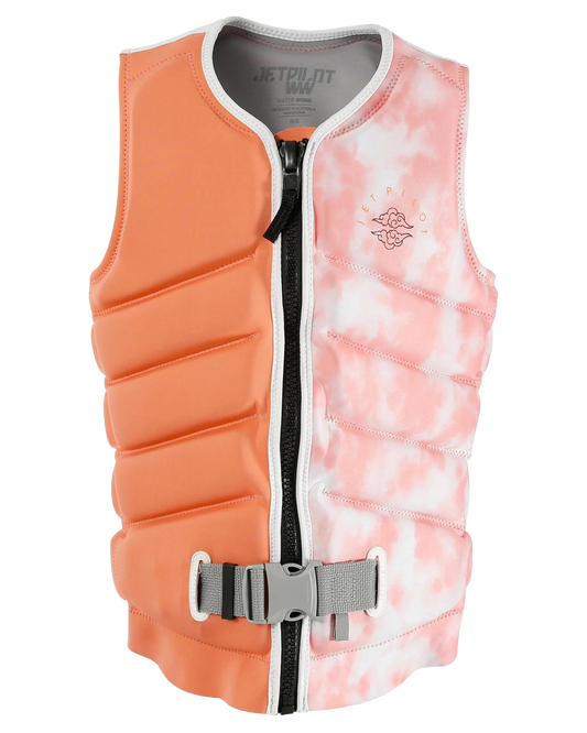 Jetpilot X1 F/E Ladies Neo Vest - Zahra - Peach Life Jackets - Trojan Wake Ski Snow