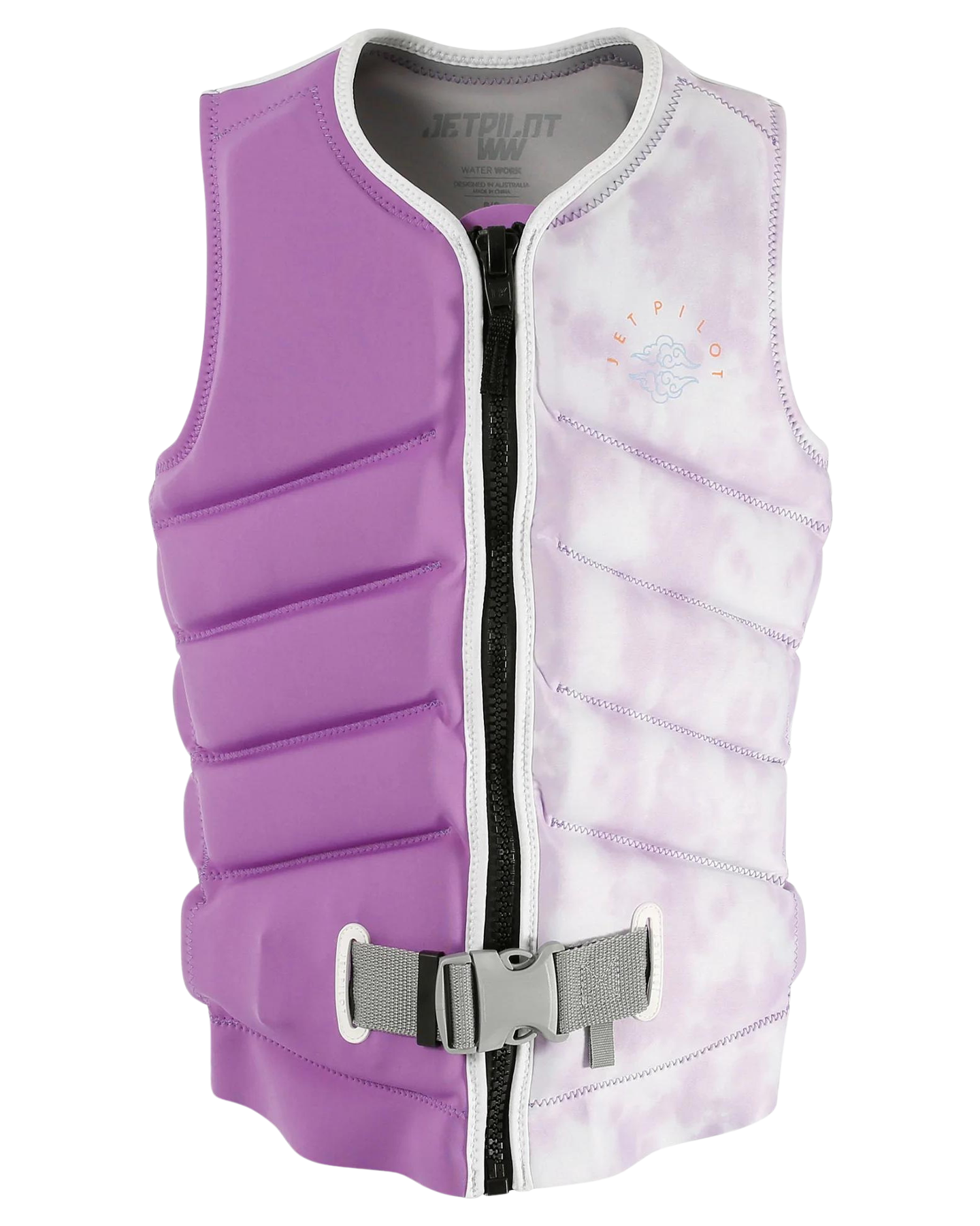 Jetpilot X1 F/E Ladies Neo Vest - Zahra - Purple - 2023 Life Jackets - Trojan Wake Ski Snow