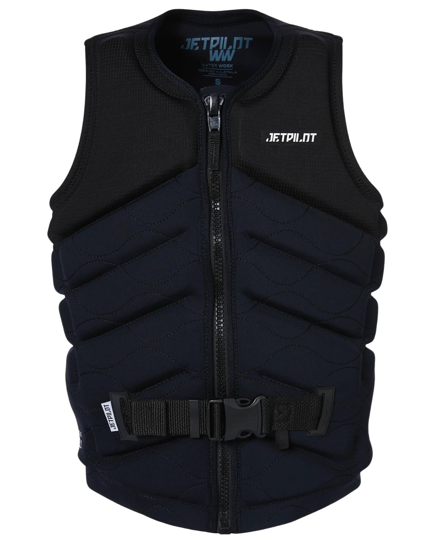 Jetpilot X1 F/E Mens Neo Vest - Busty - Black/Black - 2023 Life Jackets - Trojan Wake Ski Snow