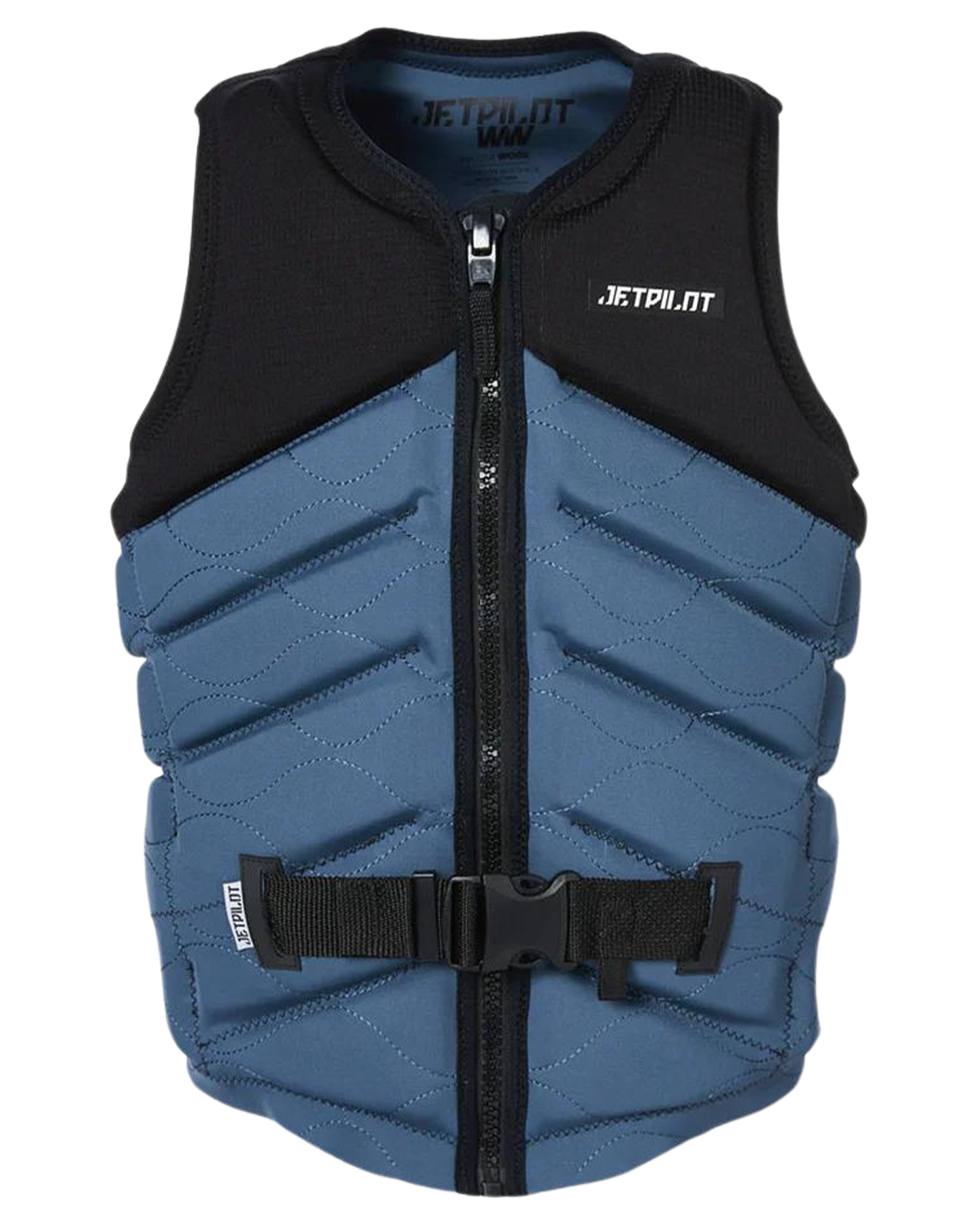 Jetpilot X1 F/E Mens Neo Vest - Busty - Black/Slate - 2023 Life Jackets - Trojan Wake Ski Snow