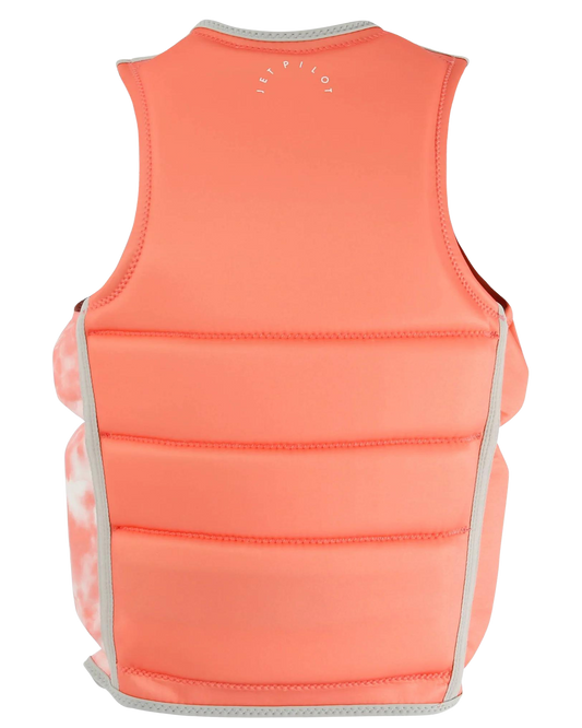 Jetpilot X1 Girls Youth Neo Vest - Peach - 2023 Life Jackets - Trojan Wake Ski Snow