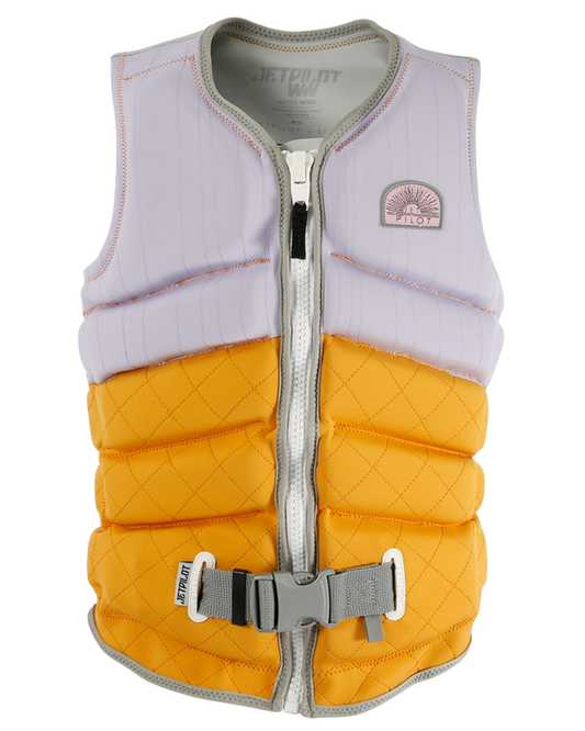 Jetpilot X1 Ladies Neo Vest Sina - Purple Mustard - 2022 Life Jackets - Trojan Wake Ski Snow