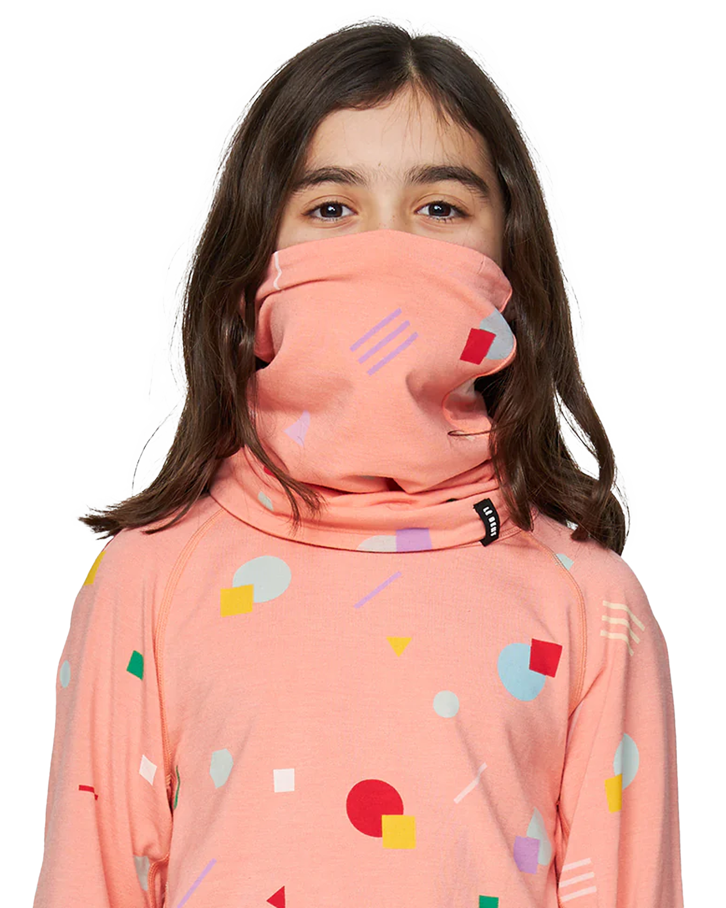 Le Bent Kids' Confetti Midweight Neck Gaiter - Candy Neck Warmers & Face Masks - Trojan Wake Ski Snow