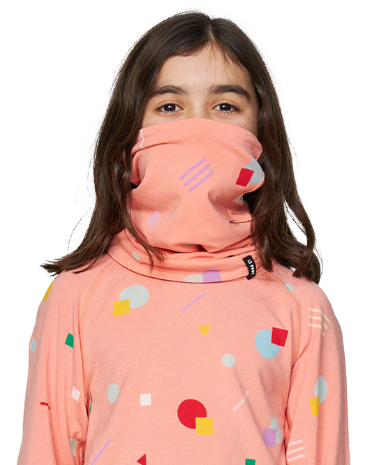 Le Bent Kids' Confetti Midweight Neck Gaiter - Candy Neck Warmers & Face Masks - Trojan Wake Ski Snow