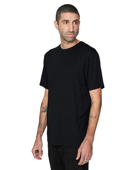 Le Bent Men's Ultralight Short Sleeve Tee - Black Shirts & Tops - Trojan Wake Ski Snow