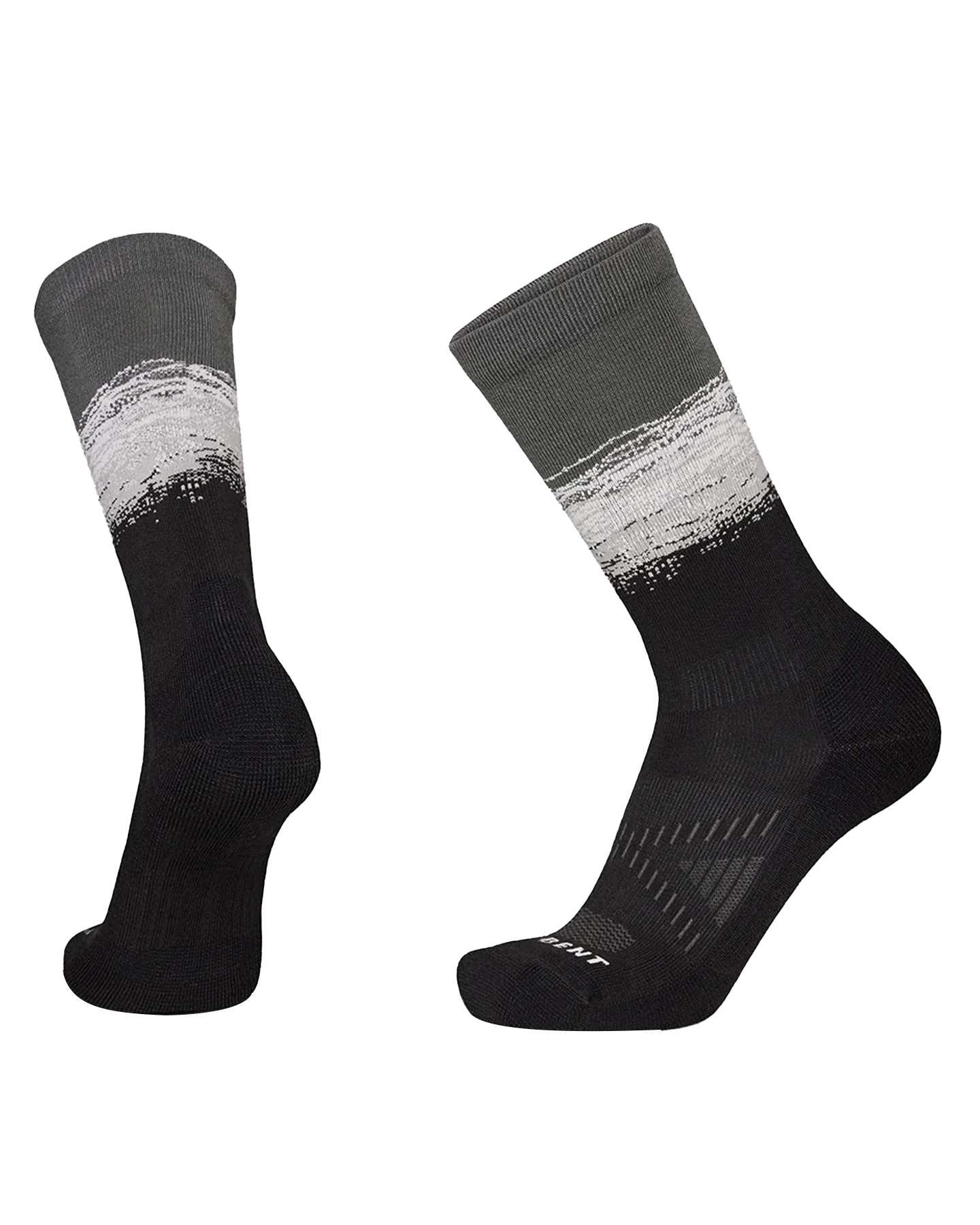 Le Bent The Range Light Cushion Crew Hike Sock - Black Socks - Trojan Wake Ski Snow