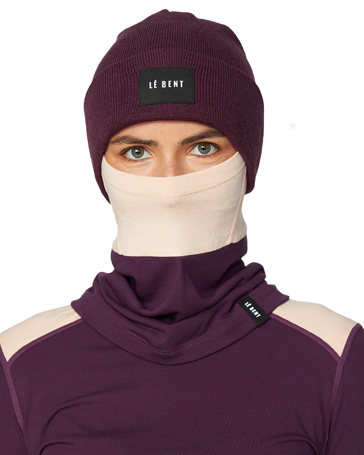 Le Bent The Staple Mid Profile Beanie - Aubergine Beanies - Trojan Wake Ski Snow