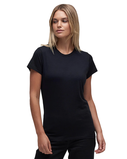 Le Bent Women's Ultralight Short Sleeve Tee - Black Shirts & Tops - Trojan Wake Ski Snow