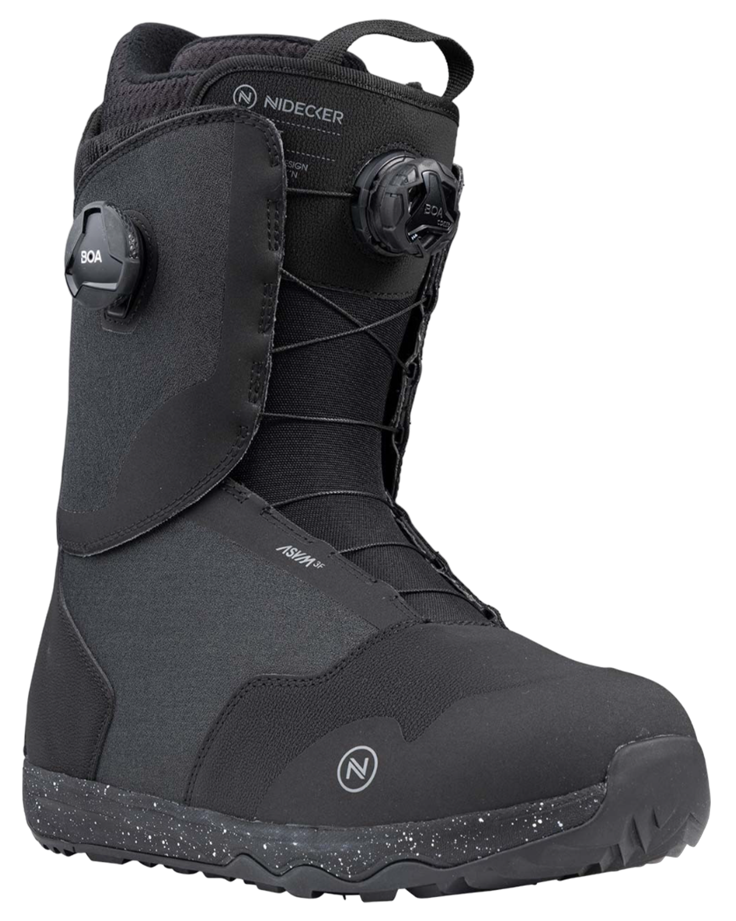 Nidecker Men's Rift Snowboard Boots - Black - 2024 Snowboard Boots - Trojan Wake Ski Snow