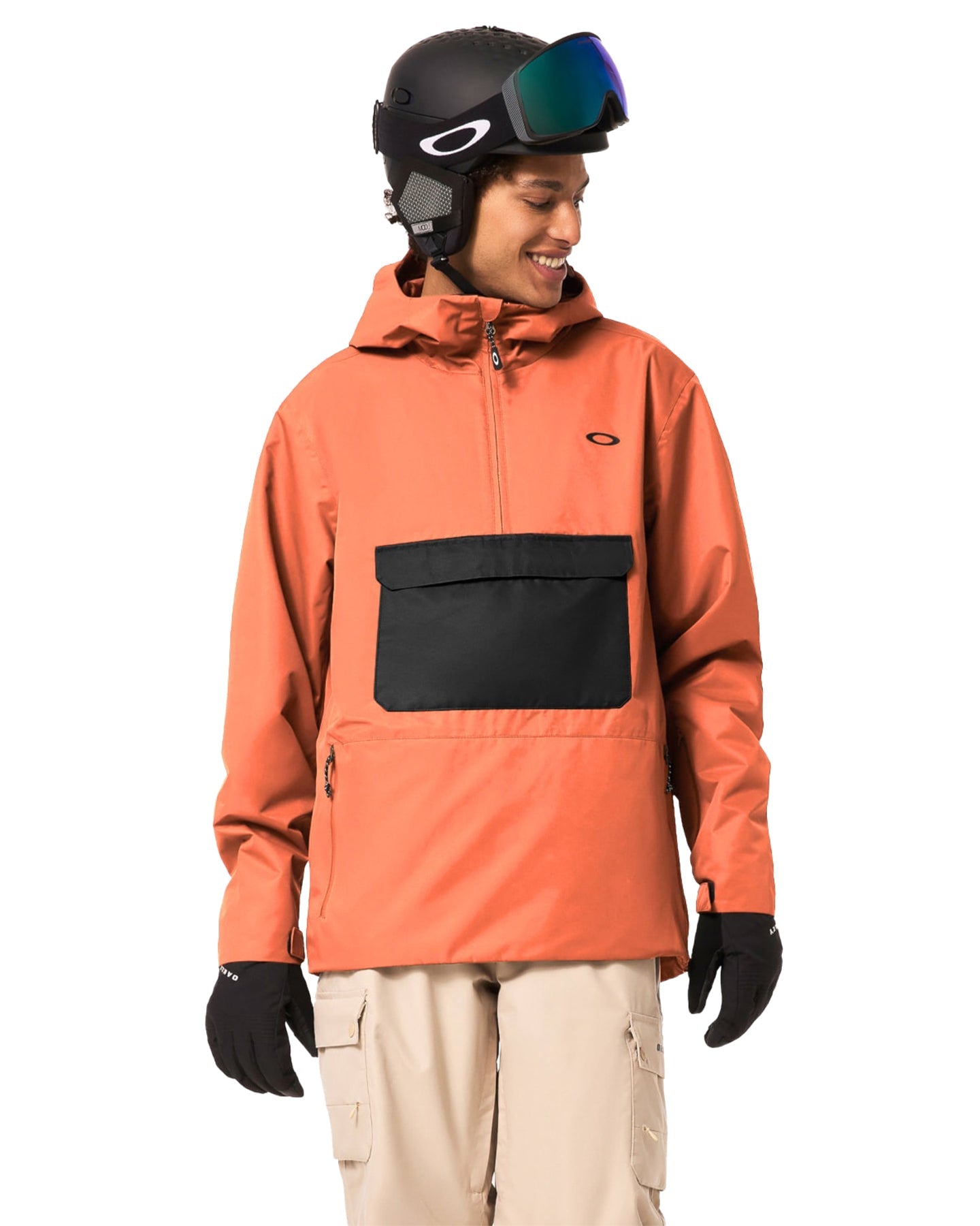 Oakley Divisional Rc Shell Anorak - Soft Orange Snow Jackets - Trojan Wake Ski Snow