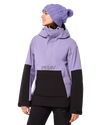 Oakley Women's Tnp Tbt Insulated Anorak - Blackout/New Lilac Snow Jackets - Trojan Wake Ski Snow