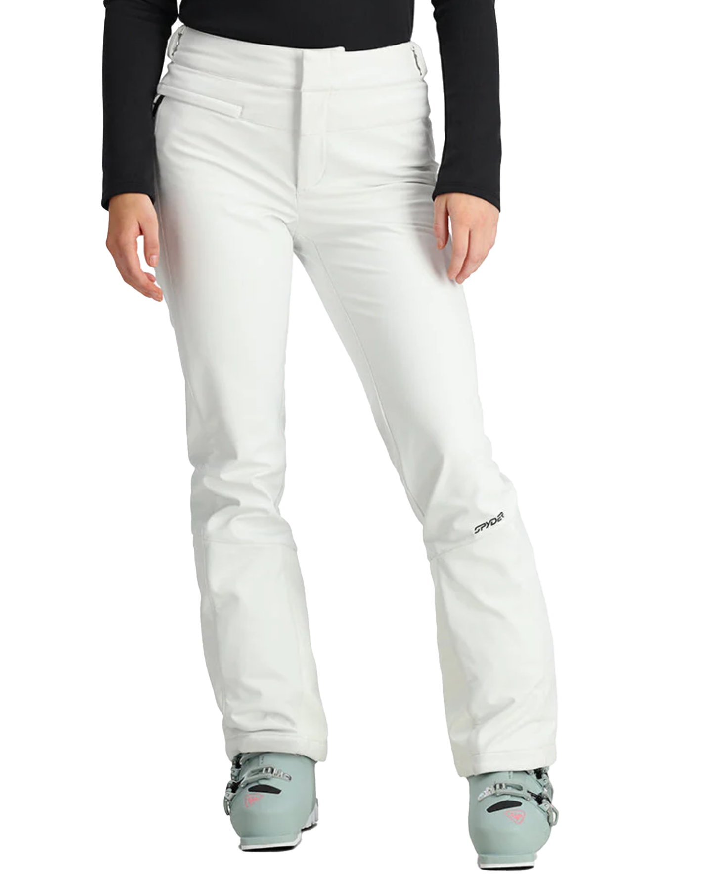 Spyder Women's Orb Softshell Pants - White Snow Pants - Trojan Wake Ski Snow