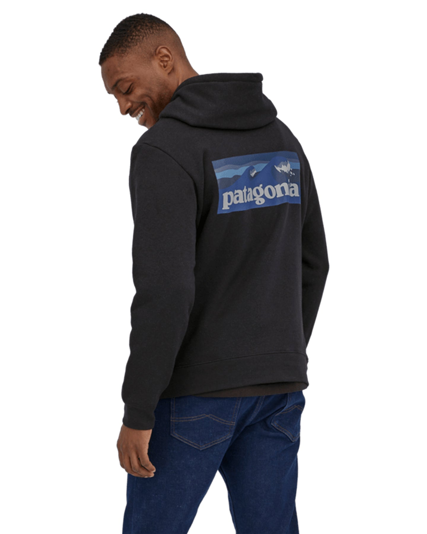 Patagonia Boardshort Logo Uprisal Hoodie - Ink Black Hoodies & Sweatshirts - Trojan Wake Ski Snow