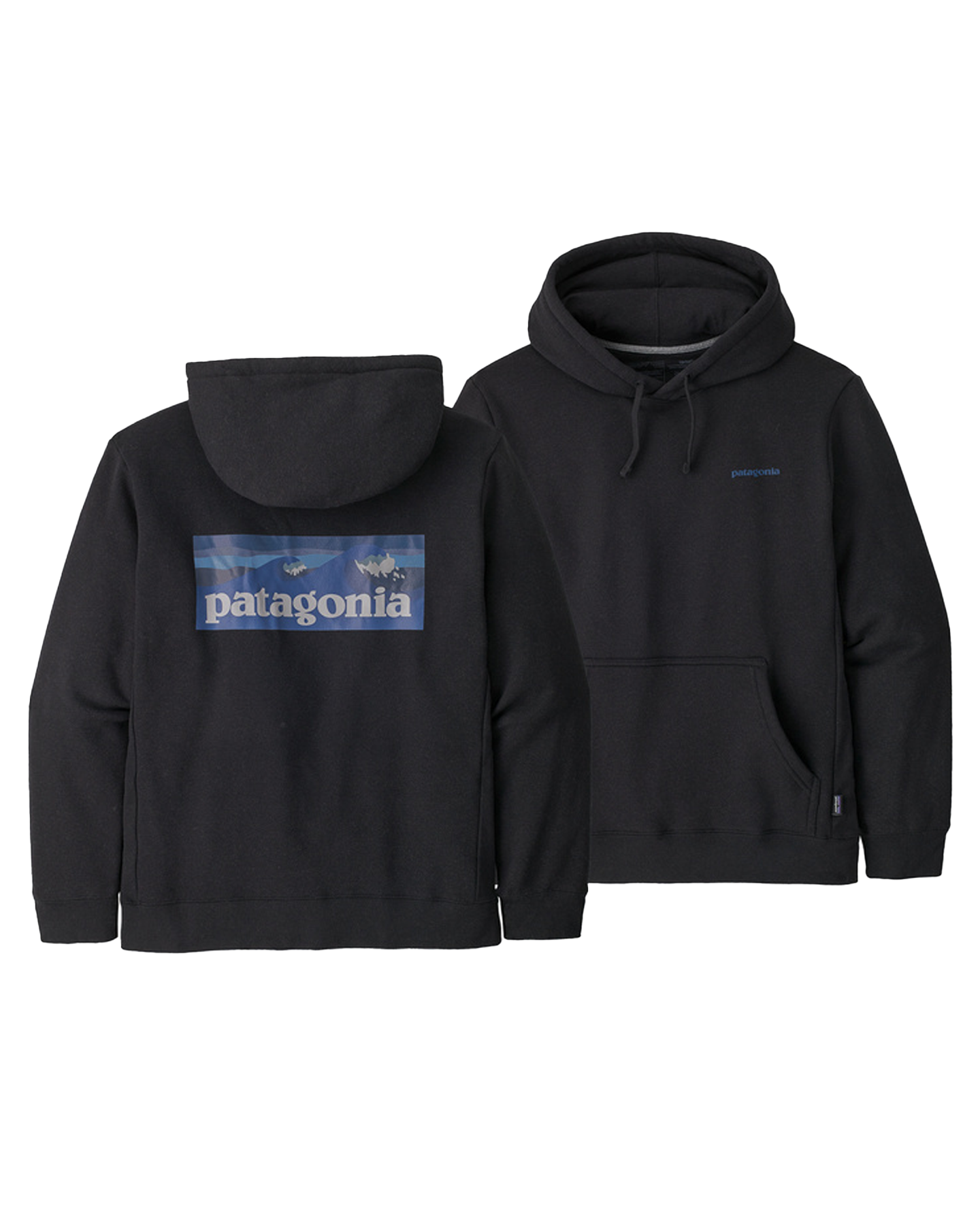 Patagonia Boardshort Logo Uprisal Hoodie - Ink Black Hoodies & Sweatshirts - Trojan Wake Ski Snow