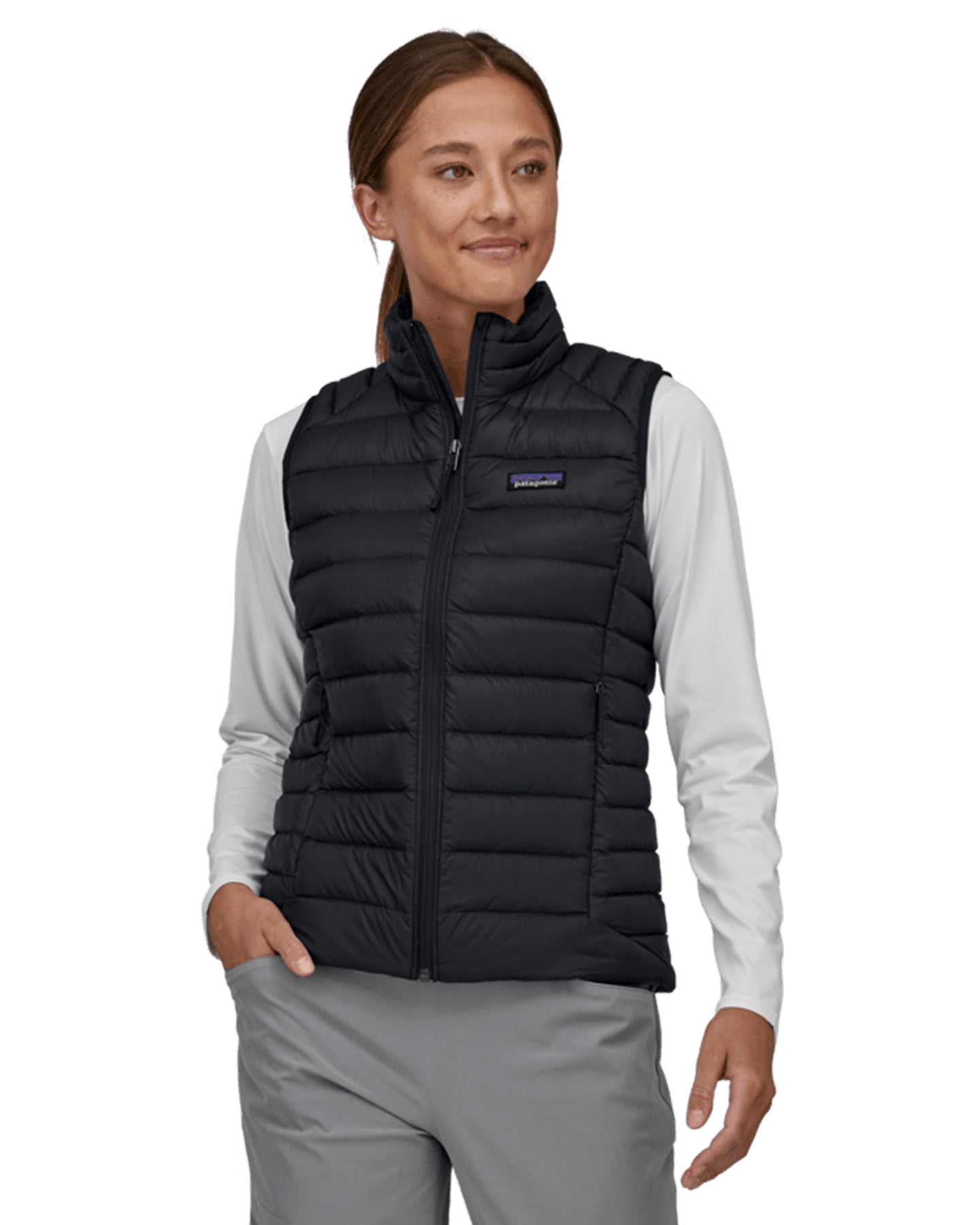 Patagonia Women's Down Sweater Vest - Black Jackets - Trojan Wake Ski Snow