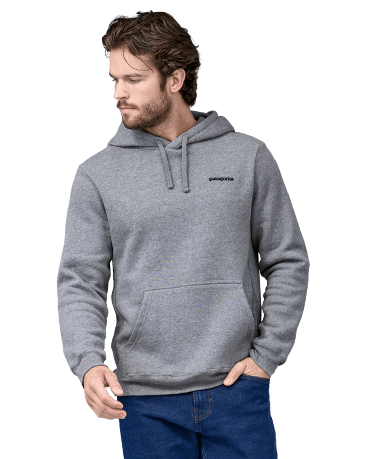 Patagonia Fitz Roy Icon Uprisal Hoodie - Gravel Heather Hoodies & Sweatshirts - Trojan Wake Ski Snow