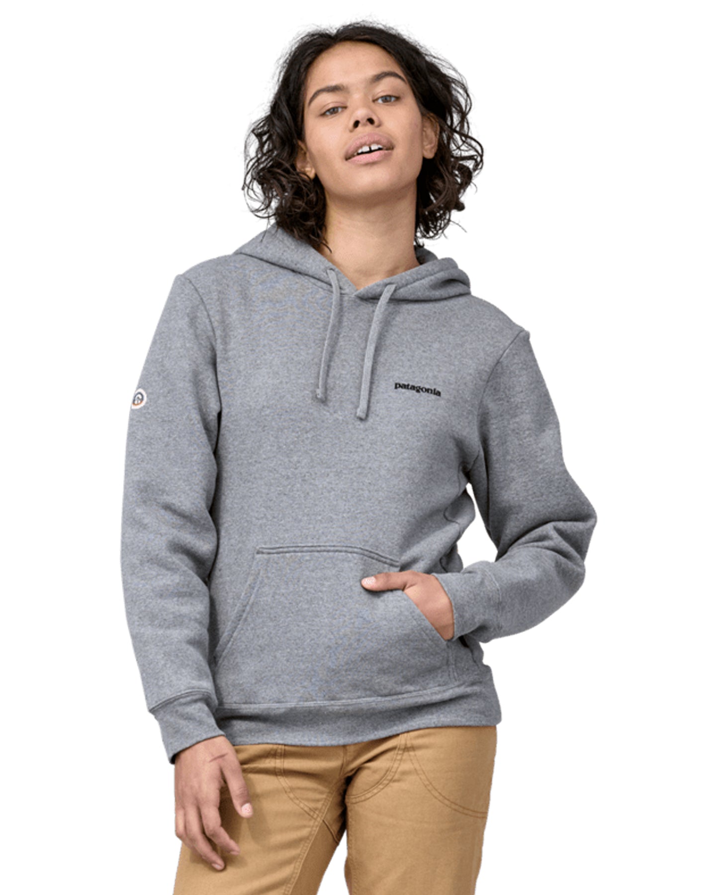 Patagonia Fitz Roy Icon Uprisal Hoodie - Gravel Heather Hoodies & Sweatshirts - Trojan Wake Ski Snow