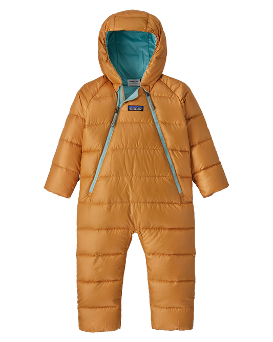 Patagonia Hi-Loft Down Sweater Infant's Bunting - Dried Mango Onesies - Trojan Wake Ski Snow