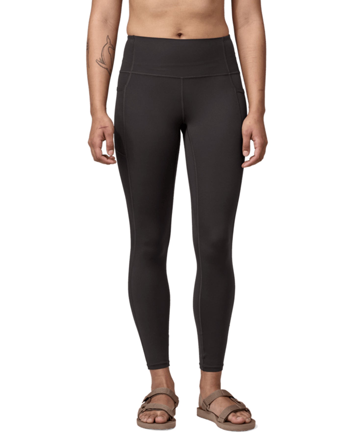 Patagonia Maipo 7/8 Women's Stash Tights - Black Pants - Trojan Wake Ski Snow