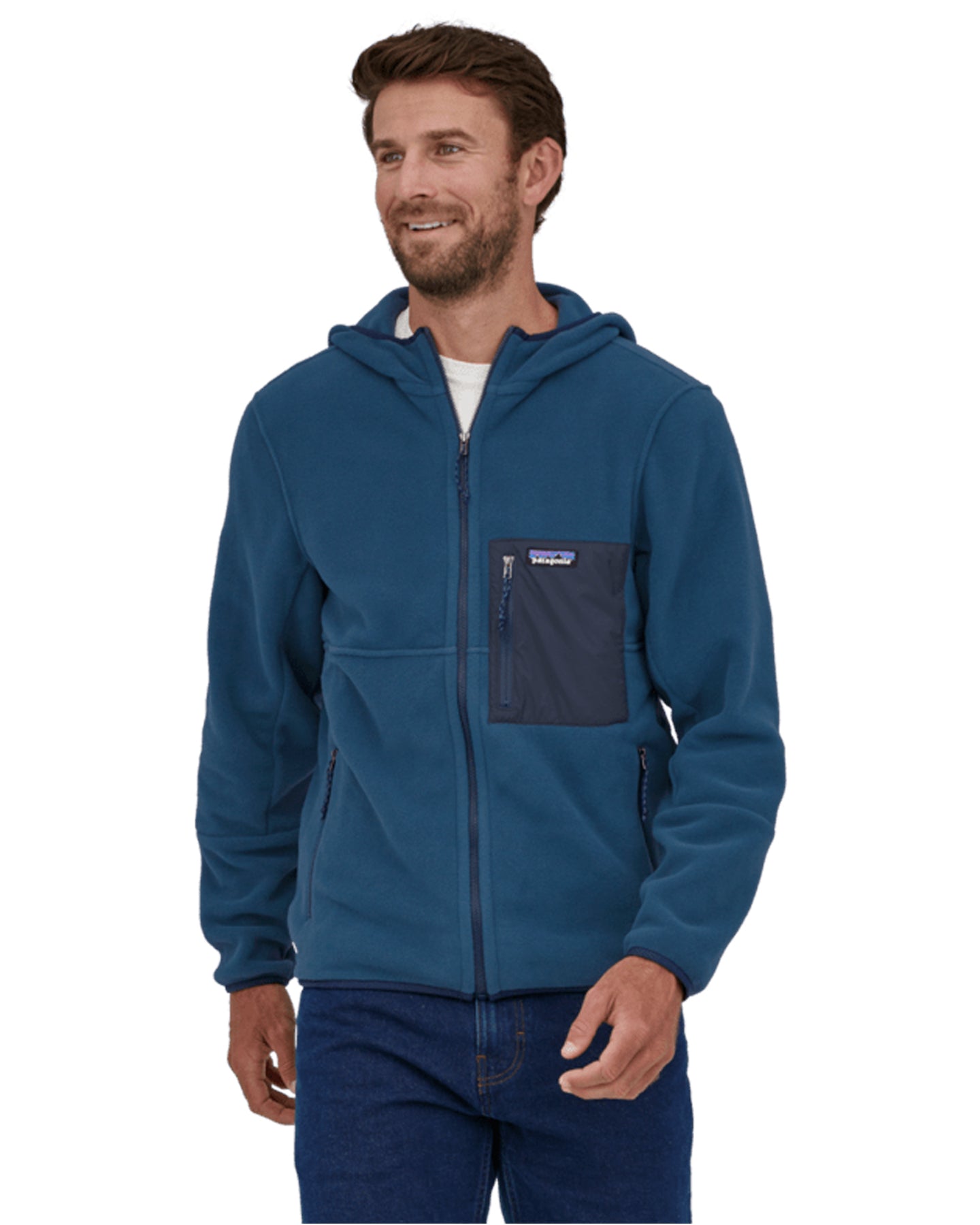 Patagonia Microdini Fleece Hoodie - Tidepool Blue Hoodies & Sweatshirts - Trojan Wake Ski Snow