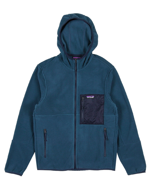 Patagonia Microdini Fleece Hoodie - Tidepool Blue Hoodies & Sweatshirts - Trojan Wake Ski Snow