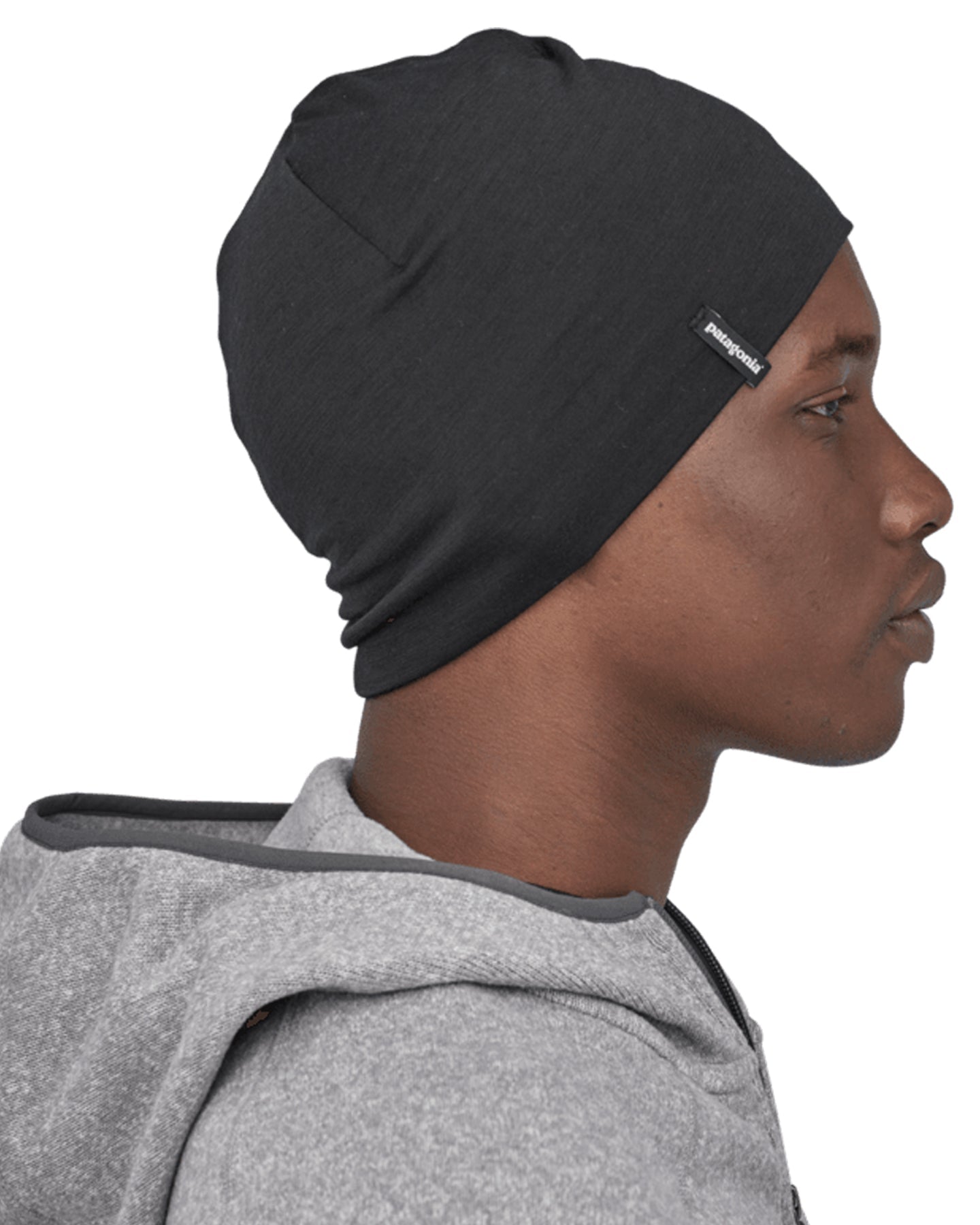 Patagonia Overlook Merino Wool Liner Beanie - Black Beanies - Trojan Wake Ski Snow