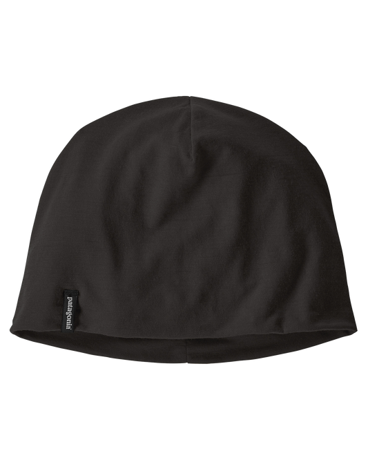 Patagonia Overlook Merino Wool Liner Beanie - Black Beanies - Trojan Wake Ski Snow