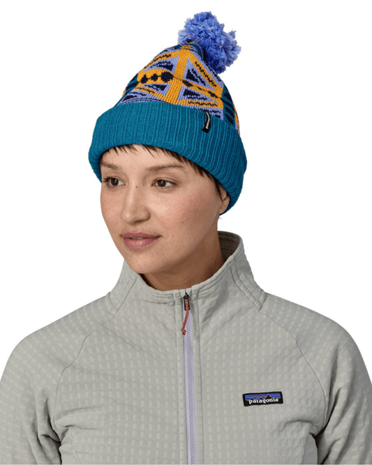 Patagonia Powder Town Beanie - Snow Beam / Pale Periwinkle Beanies - Trojan Wake Ski Snow