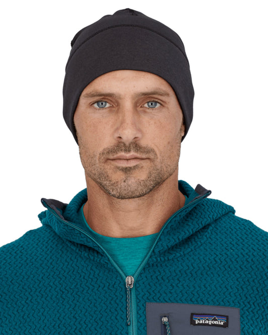 Patagonia R1 Daily Beanie - Ink Black / Black X-Dye Beanies - Trojan Wake Ski Snow