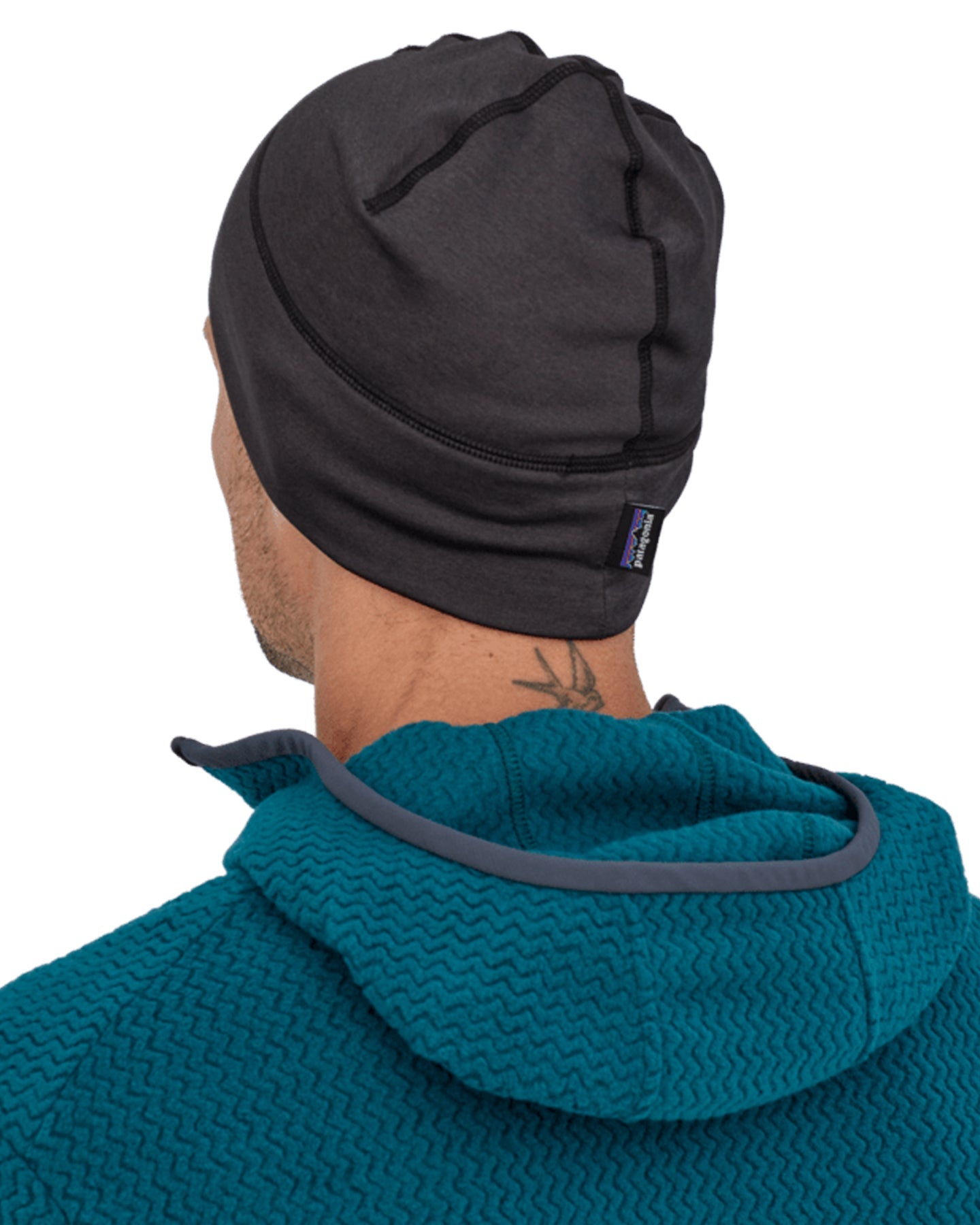 Patagonia R1 Daily Beanie - Ink Black / Black X-Dye Beanies - Trojan Wake Ski Snow