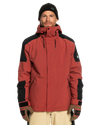 Quiksilver Men's Radicalo Technical Snow Jacket - Marsala Snow Jackets - Trojan Wake Ski Snow