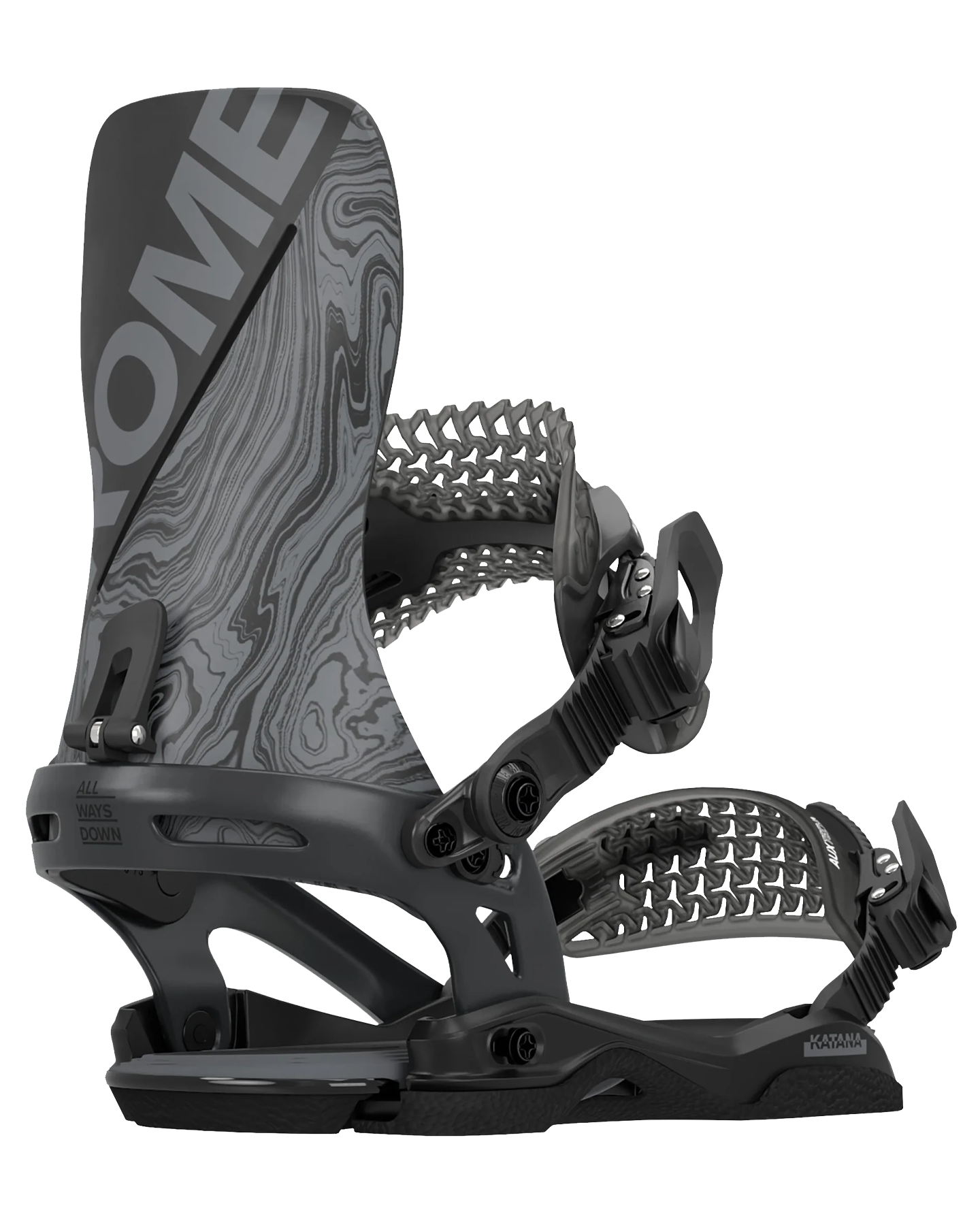 Rome Men's Katana Snowboard Bindings Snowboard Bindings - Trojan Wake Ski Snow