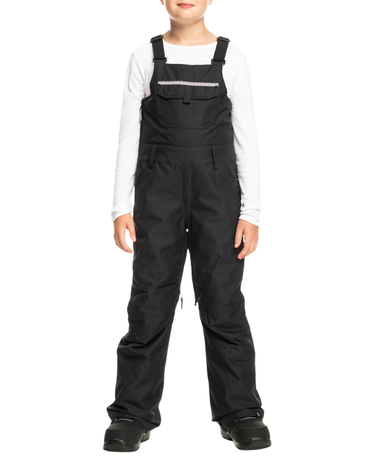 Roxy Girls' 8-16 Non Stop Technical Snow Bib Pants - True Black Snow Bibs - Trojan Wake Ski Snow