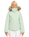 Roxy Girls' 8-16 Meade Technical Snow Jacket - Cameo Green Snow Jackets - Trojan Wake Ski Snow