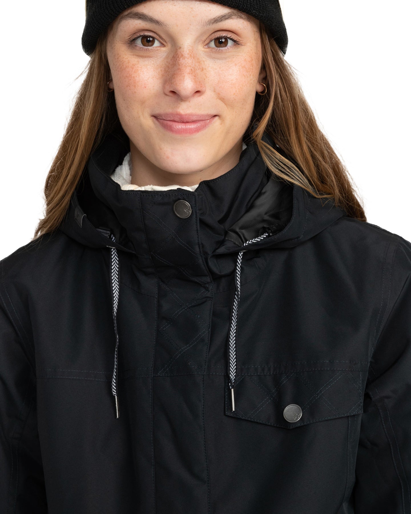 Roxy Women's Billie Technical Snow Jacket - True Black Snow Jackets - Trojan Wake Ski Snow