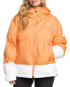 Roxy Women's Chloe Kim Puffy Technical Snow Jacket - Mock Orange Snow Jackets - Trojan Wake Ski Snow