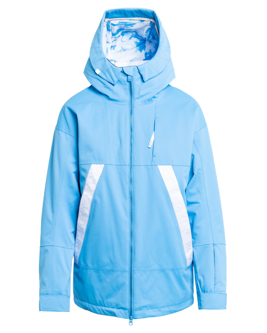 Roxy Women's Chloe Kim Technical Snow Jacket - Azure Blue Snow Jackets - Trojan Wake Ski Snow