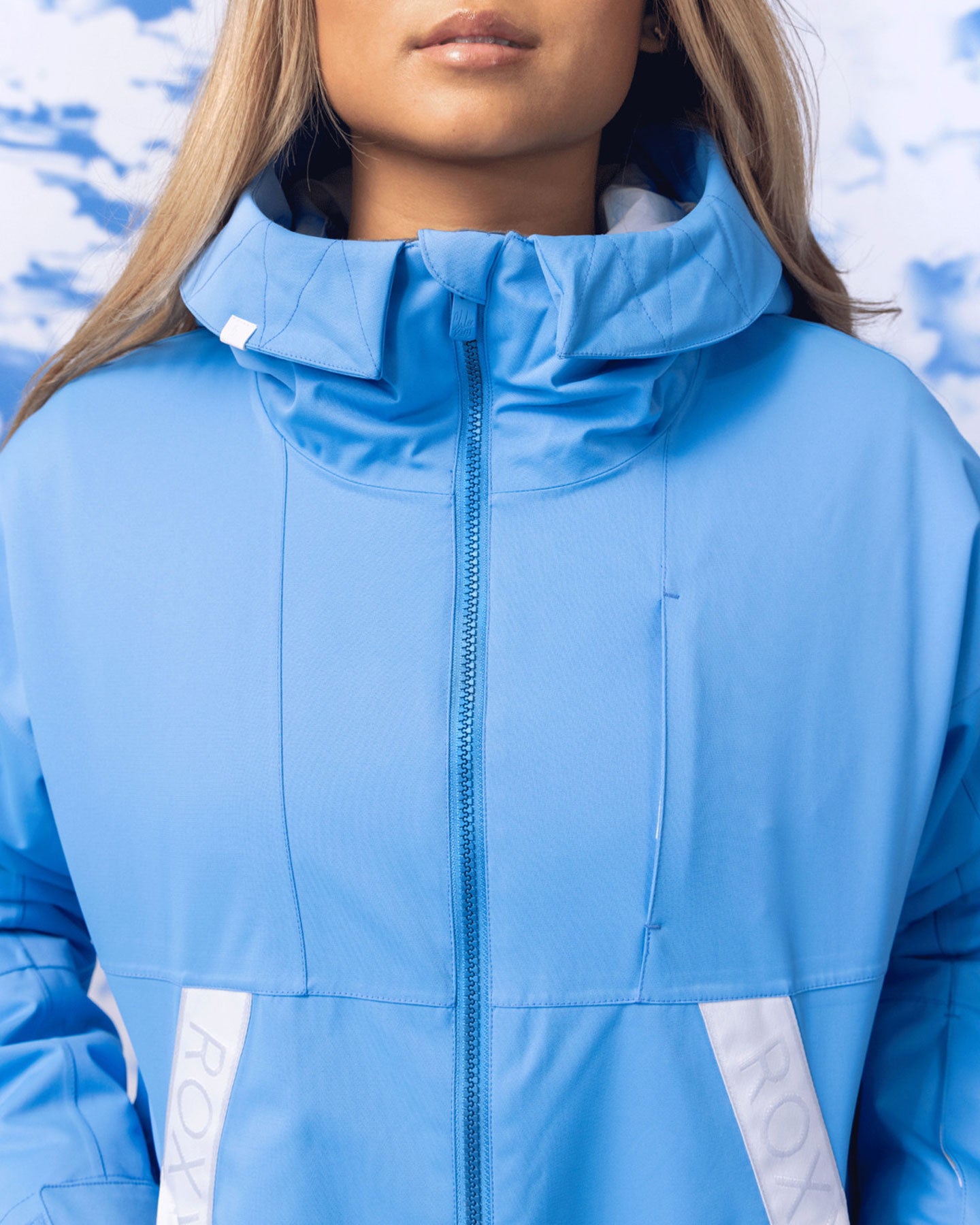 Roxy Women's Chloe Kim Technical Snow Jacket - Azure Blue Snow Jackets - Trojan Wake Ski Snow