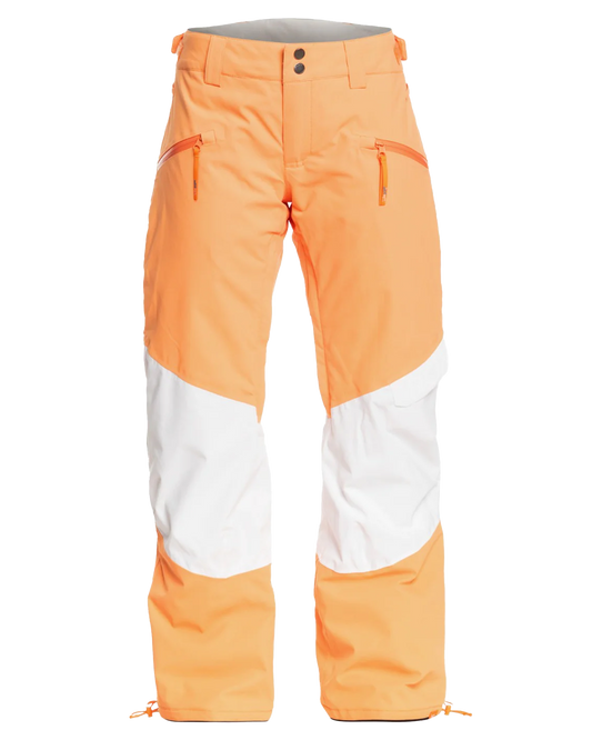 Roxy Women's Chloe Kim Woodrose Technical Snow Pants - Mock Orange Snow Pants - Trojan Wake Ski Snow