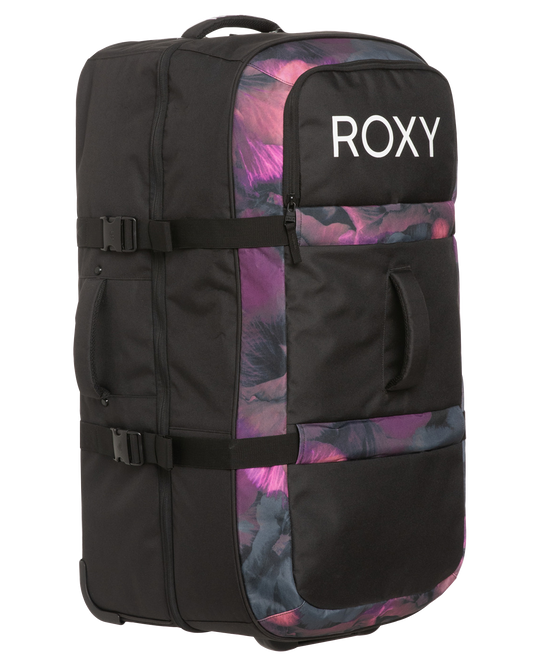 Roxy Women's Long Haul 105L Travel Bag - True Black / Pansy Pansy Luggage Bags - Trojan Wake Ski Snow