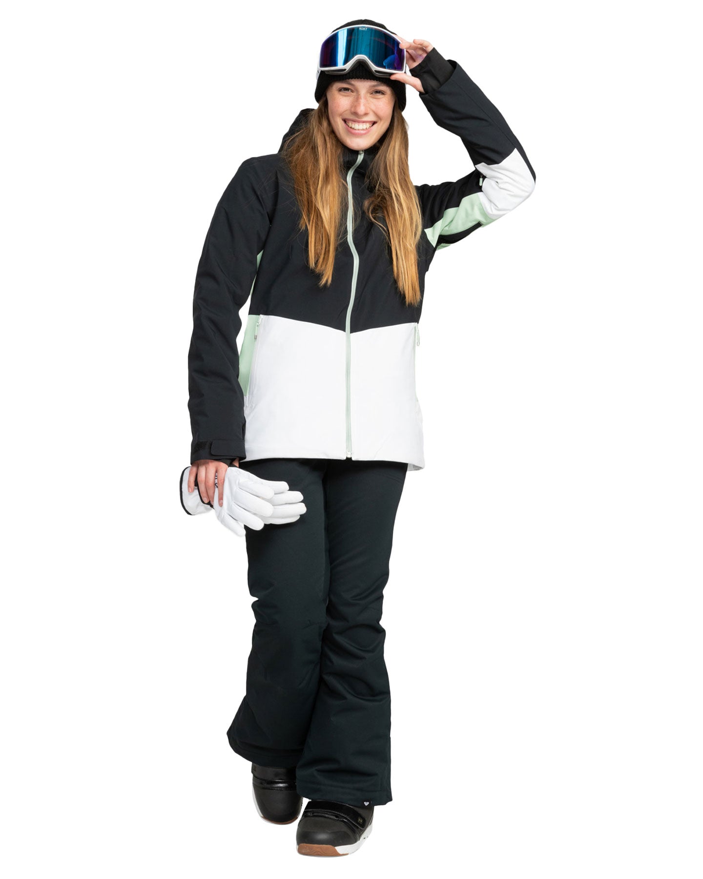 Roxy Women's Peakside Technical Snow Jacket - True Black Snow Jackets - Trojan Wake Ski Snow