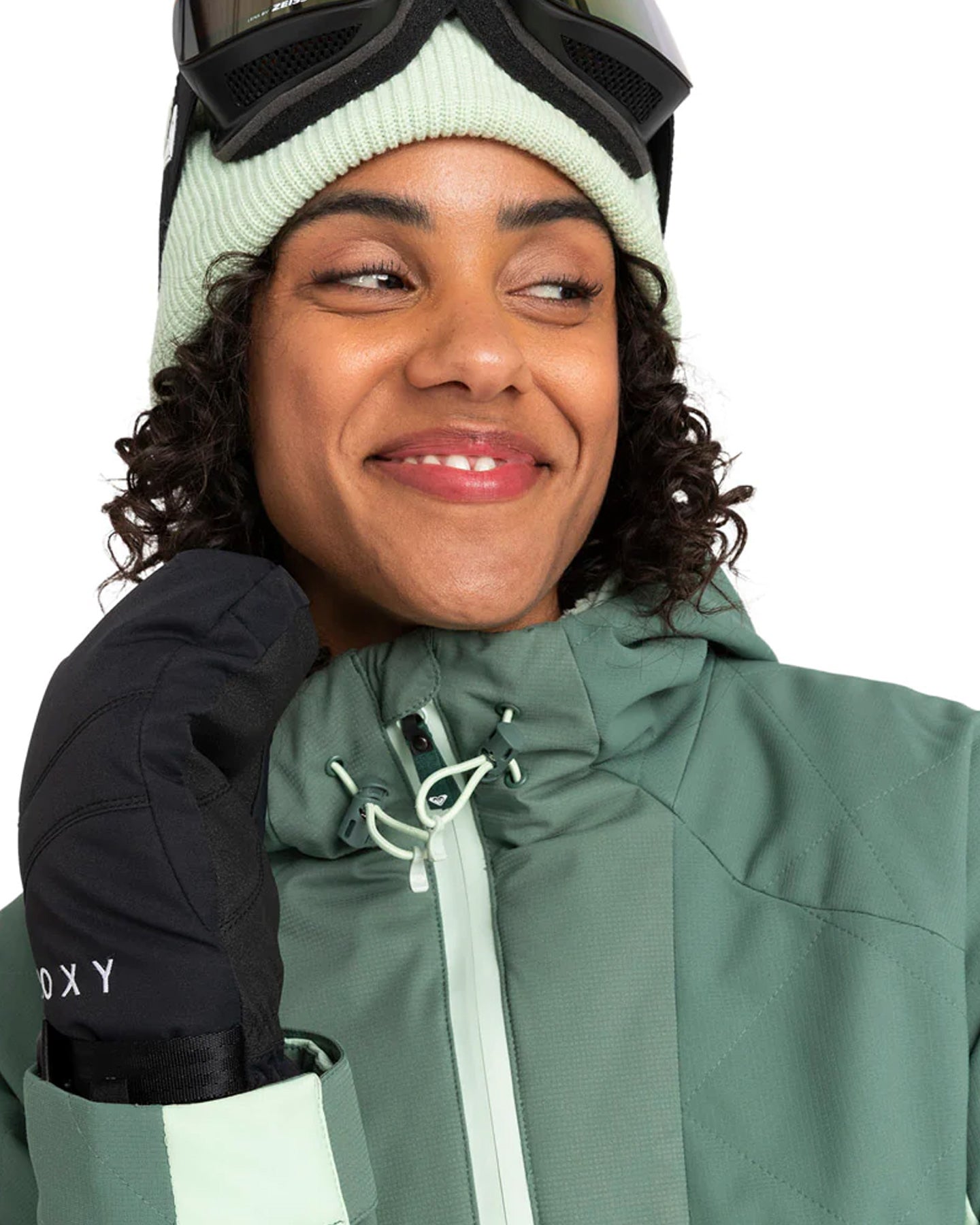 Roxy Women's Radiant Lines Overhead Technical Snow Jacket - Dark Forest Snow Jackets - Trojan Wake Ski Snow