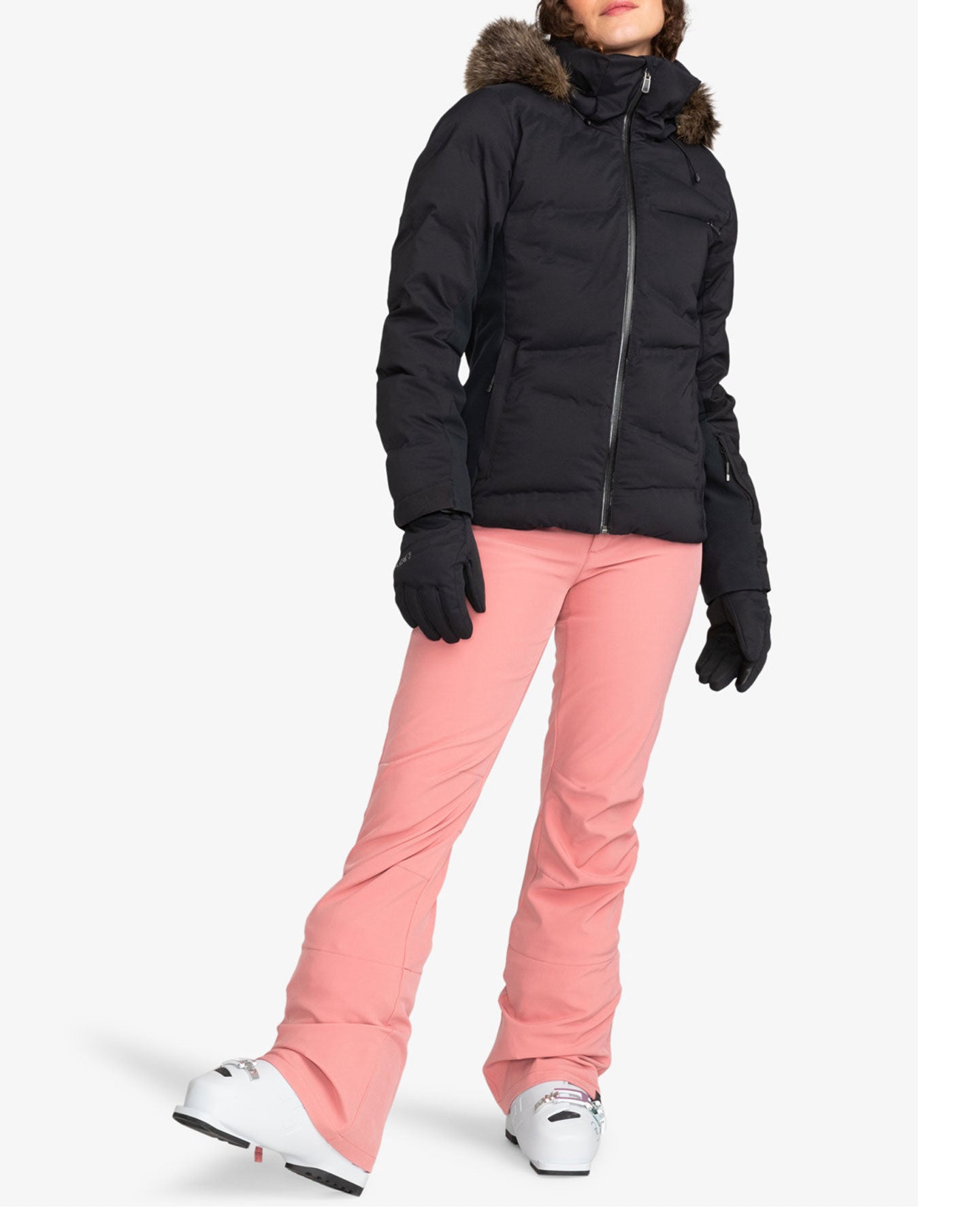 Roxy Women's Rising High Technical Snow Pants - Dusty Rose Snow Pants - Trojan Wake Ski Snow