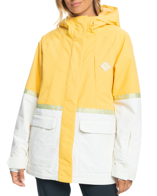 Roxy Women's Ritual Technical Snow Jacket - Sunset Gold Snow Jackets - Trojan Wake Ski Snow