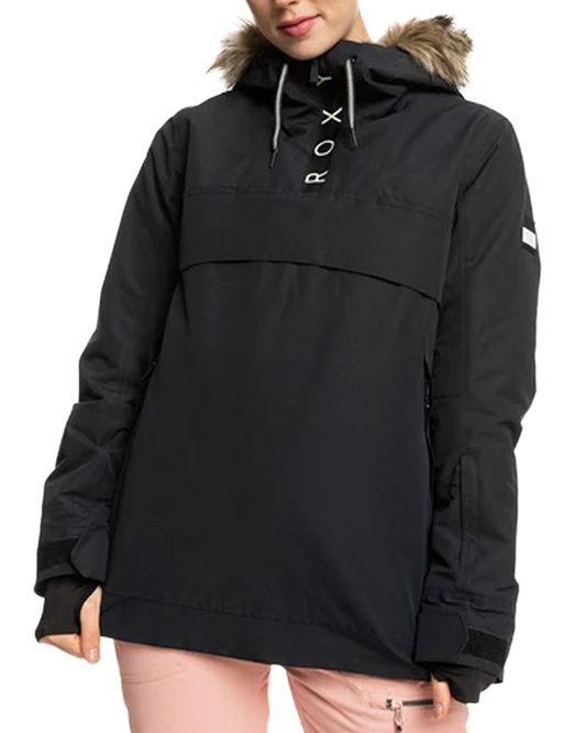 Roxy Women's Shelter Technical Snow Jacket - True Black Snow Jackets - Trojan Wake Ski Snow