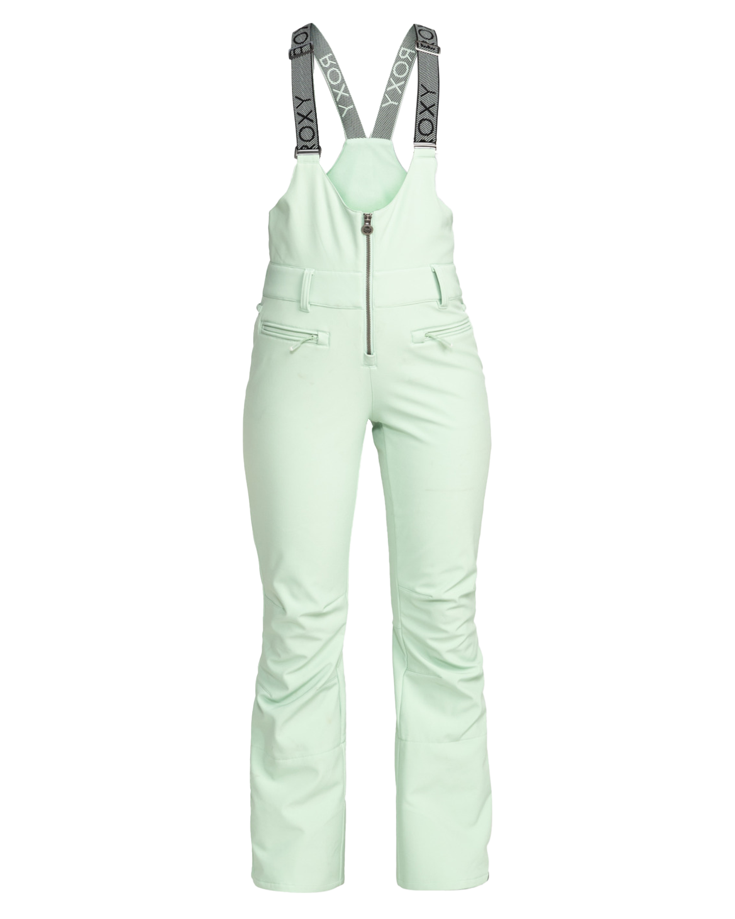 Roxy Women's Summit Technical Snow Bib Pants - Cameo Green Snow Bibs - Trojan Wake Ski Snow